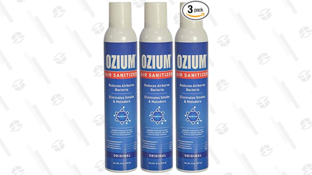 Ozium is an aerosol that’s perfectly suited for getting rid of airborne smells.